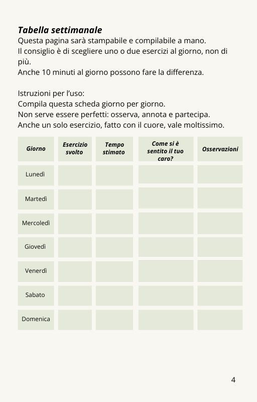 Esercizi per Caregiver – Stimolazione Cognitiva in 10 Minuti al Giorno (PDF)