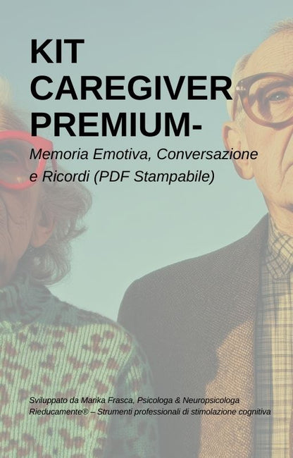 Kit Caregiver Premium – Memoria Emotiva, Conversazione e Ricordi (PDF Stampabile)